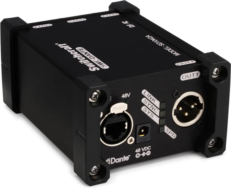 Switchcraft SD104QA 4-channel Dante Output Box image 1