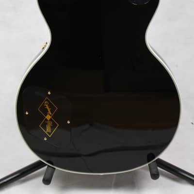 Epiphone Inspired By Gibson Custom Shop Les Paul Custom Electric Guitar, Ebony w/ Case image 6