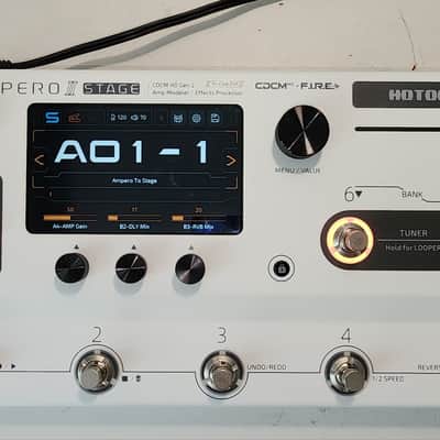 Hotone Ampero II Stage MP-380 Amp Modeler & Effects Processor Touch Screen Guitar Bass IR Cabinets Simulation with FX Loop MIDI I/O Stereo OTG USB Audio Interface image 2
