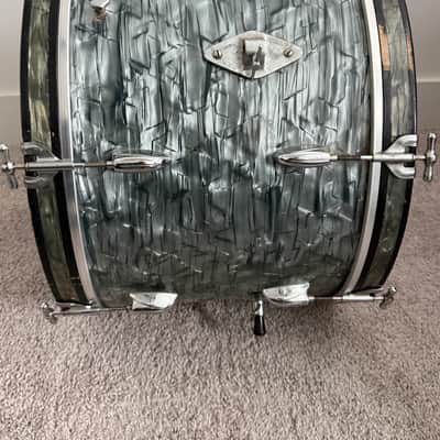 1950s Gretsch Broadkaster Outfit in Midnight Blue Pearl 14x22 9x13 16x16 image 6