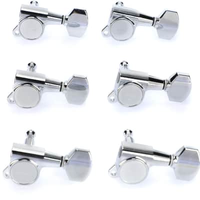 Gotoh SG381-07 Tuning Machine Set - 6 In-line Right-handed  Chrome image 1