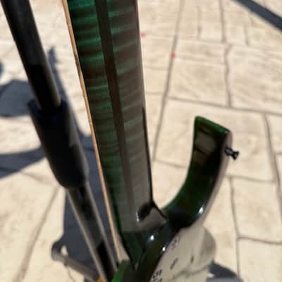 custom built Ibanez style guitar RGA style 2025 - Transparent green nitro image 8