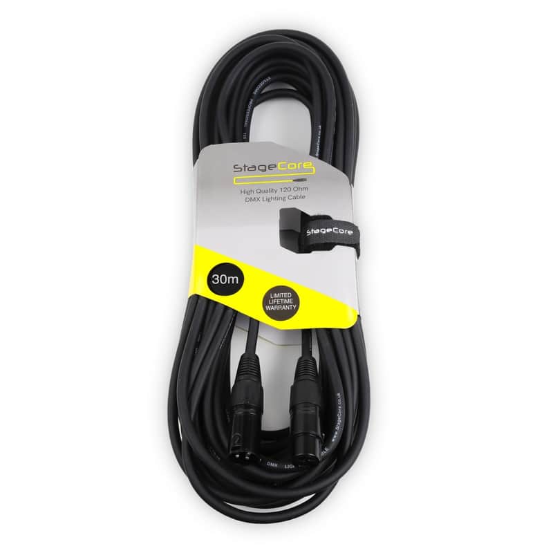 Stagecore Stagecore DMX Cable / Lead 3 Pin Male XLR – 3 Pin Fe…