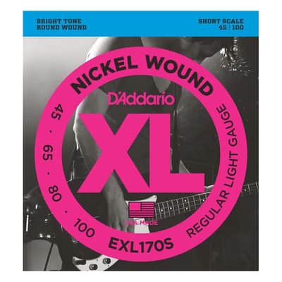 D'Addario EXL170S Short Scale Light Bass Guitar Strings