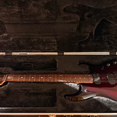 Ernie Ball Music Man John Petrucci Signature JP6 Piezo Pearl Redburst 2018 image 6