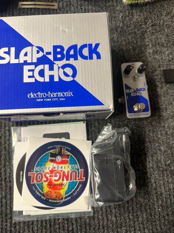 Electro-Harmonix Slap-Back Echo Reissue 2023 - Present - Silver / Blue image 1