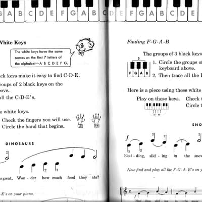 Time To Begin Library for Piano Students Revised Edition, The Look and Listen Book, 1960 Frances Clark Music Sheets Book image 7