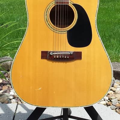Very Rare Vintage Ventura V-29 Maple Acoustic Guitar Made in Japan MIJ Matsumoku w/ Hard case image 1
