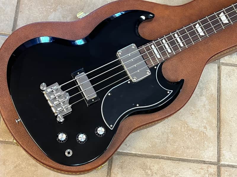 2024 Gibson USA SG Standard Bass Ebony image 1
