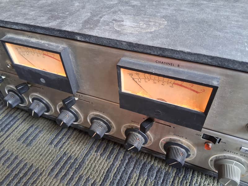 Ampex AM10 Preamp Mixer w/ VU Meter 