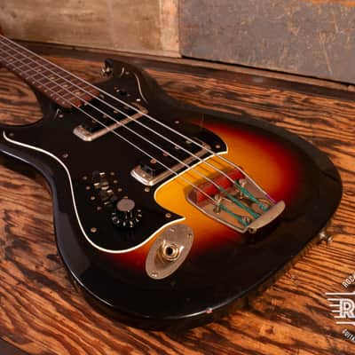 Rare Hagstrom H2B 1960's Left HandedSunburst image 10