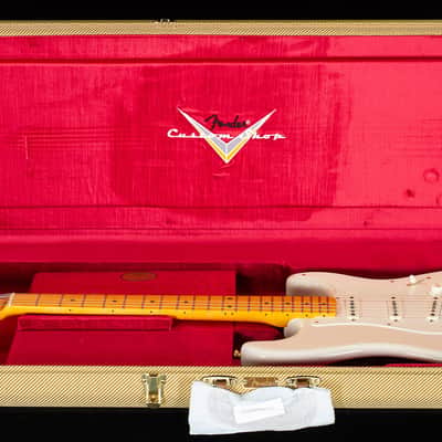 Fender Custom Shop Vintage Custom 1957 Stratocaster NOS Aged White Blonde (305) image 7