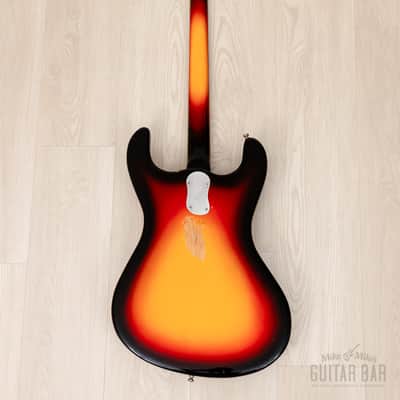 2000s Mosrite USA Mark I 1964 Custom Ventures Model Bass Sunburst w/ Vintage Case, Fillmore Japan image 3