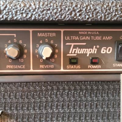Vintage Laney AOR A3012 and Peavey Triumph 60 Valve Tube Guitar Amp Amplifier Combo image 9