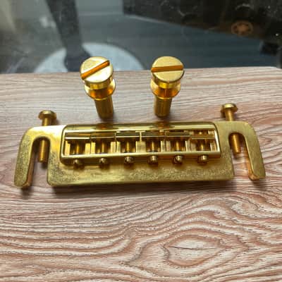 Leo Quan Badass Bridge/Tailpiece Wrap Around Gold image 2