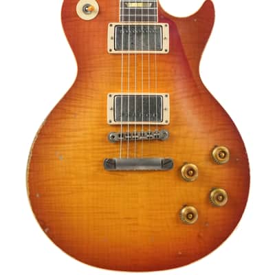 Gibson Custom 1959 Les Paul Standard Molten Amber Burst Heavy Aged image 5