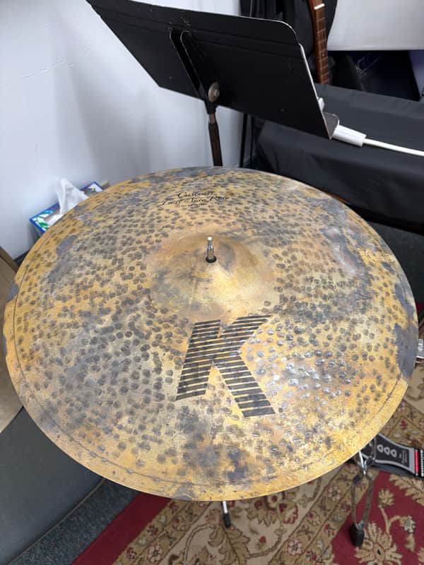 Zildjian 20" K Custom Left Side Ride Cymbal with Rivets 2003 - Present - Traditional image 1