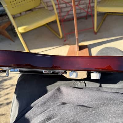 2020 Harmony USA Silhouette Limited Edition Flame Maple Top - Transparent Brown + New GATOR Transit GT bag image 19