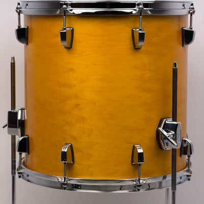 Ludwig USA 20/12/14" Neusonic Downbeat Outfit - VIDEO Satin Golden Slumbers w/ Maxwell Ludwig Rail image 18