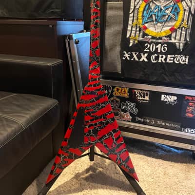 Edwards Kerry King KKV crackle Slayer Japan 90s by ESP with semi hardcase image 6