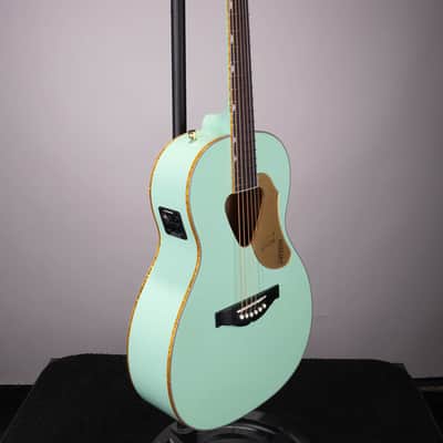 Gretsch G5021E Rancher Penguin Parlor Acoustic-Electric Guitar - Mint Metallic image 3