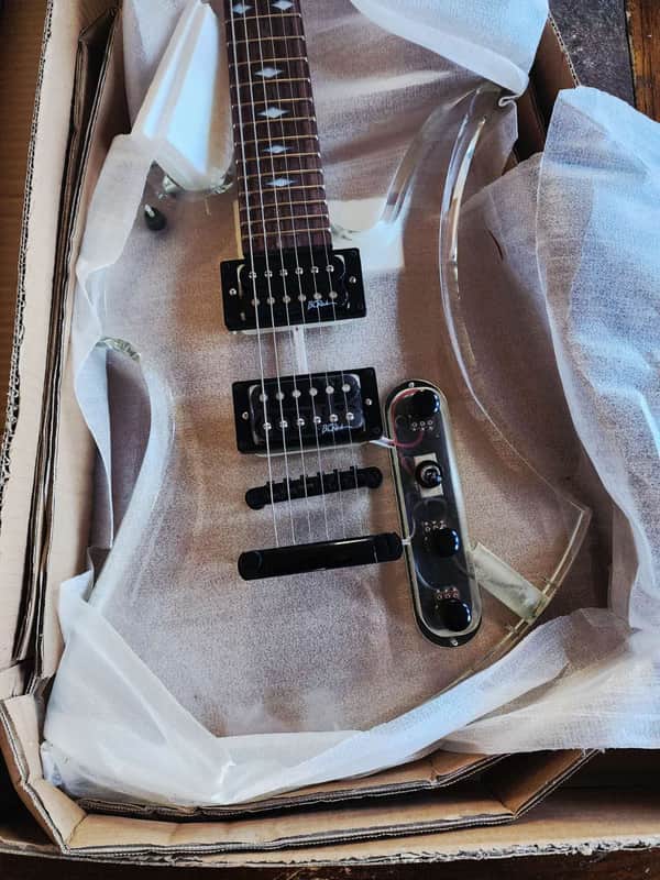B.C. Rich Mockingbird acrylic lucite ice clear 41 of 60 2000s image 1