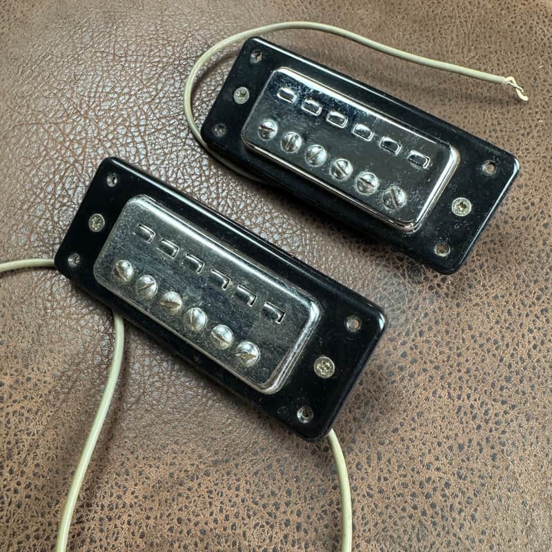 60's Matsumoku Pickups Greco w/Bezels and Mounts image 1