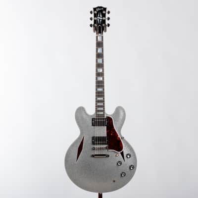 Gibson Custom 59 ES 355 Diamond F Holes Heavy Flake, Silver Sparkle Gloss G | Demo image 2