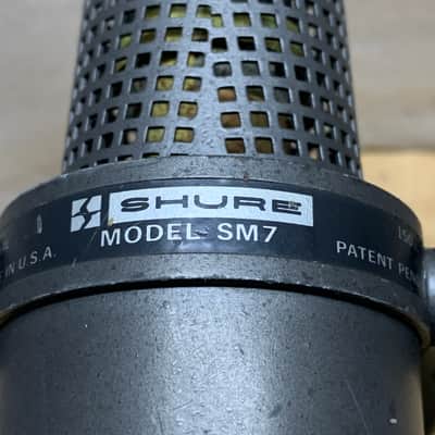 SHURE SM7 USA MICROPHONE- ORIGINAL 70'S/'80'S VINTAGE/ RARE/ CLASSIC! MAKE OFFER! image 12