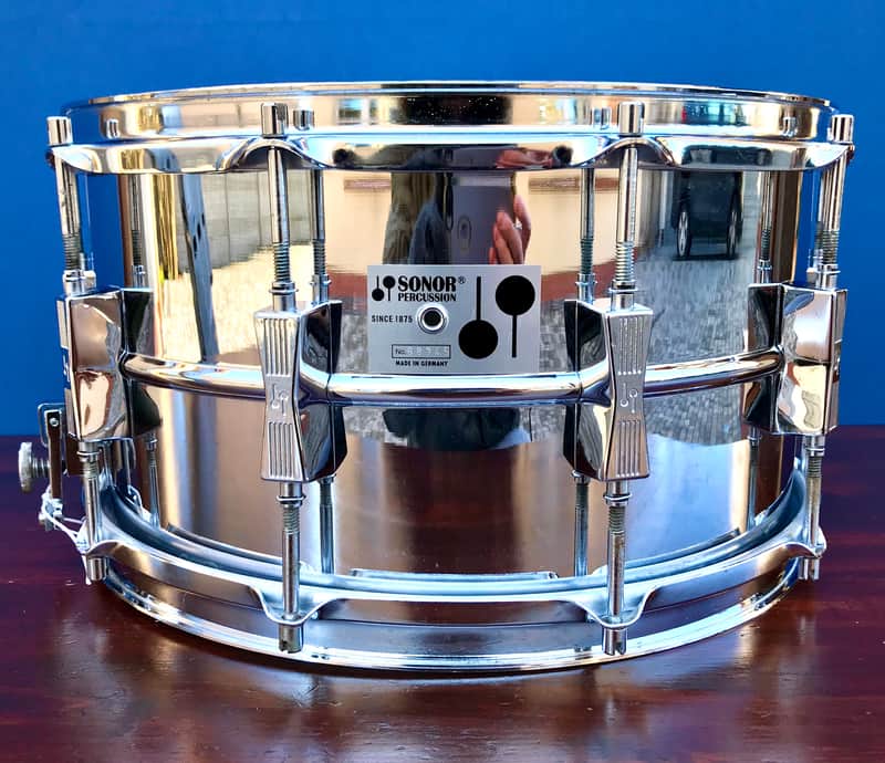 Sonor D-508 Phonic Plus 14x8" 10-Lug Ferro-Manganese Steel Snare Drum 1982 - 1984 Bild 1