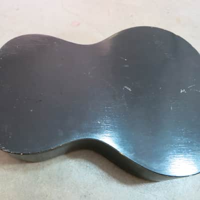 Vintage 1940s Superior Parlor Guitar Yellow Deco Art Stencil Oahu Regal Harmony image 7