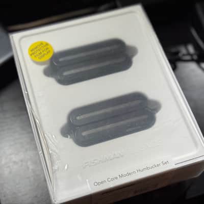 Fishman Fluence PRF-M07-SBB Open Core 7 String Modern Humbucker Set 3 Voices Black/Black Nickel Blades image 1