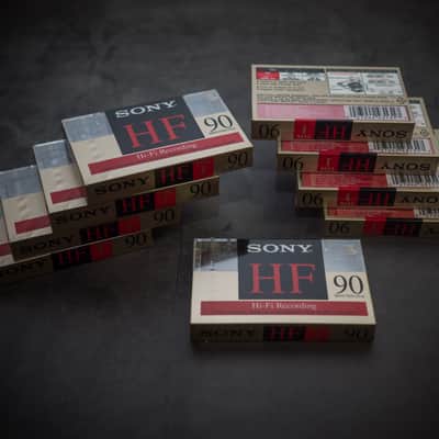 Sony HF90 9x Cassettes NOS 1990s - Sealed in Original Packaging image 3
