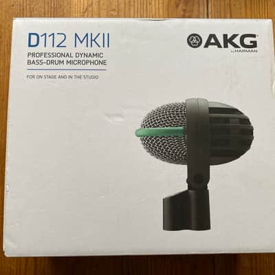 AKG D112 MKII Cardioid Dynamic Bass Drum Microphone 2010s - Gray