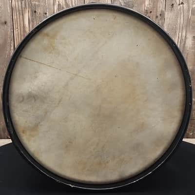 1931 Leedy 16"x16" Maple Floor Tom Shell w/ Hoop + Tacked Calf Heads image 9