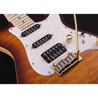Michael Kelly Mod Shop 1967 Double Duncan Aged Cherryburst Electric Guitar image 4