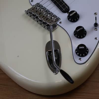 1983 Squier (by Fender Japan) "JV Series" SST-36 Scalloped Stratocaster (Vintage White) image 3