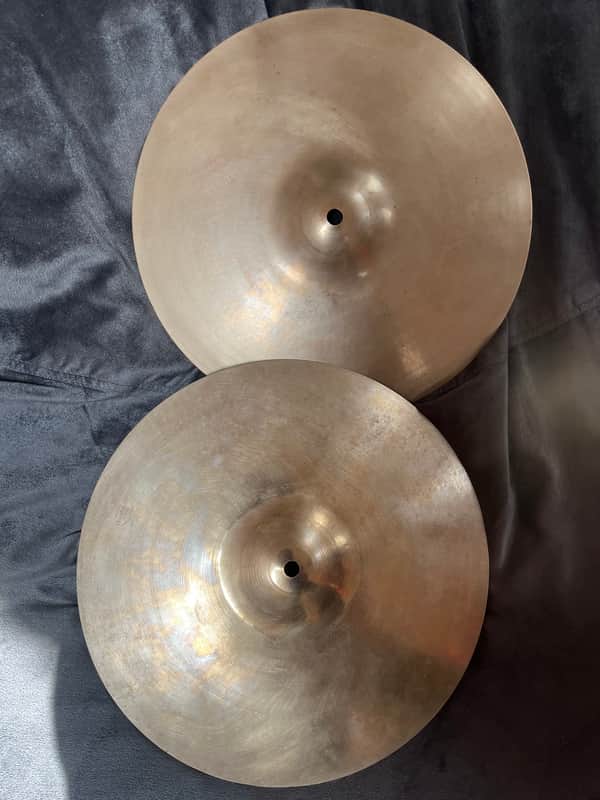 Zildjian 14" A Custom Hi-Hat Cymbals (Pair) 1991 - Present - Brilliant image 1