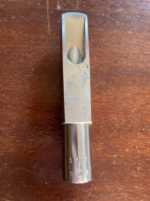 Vintage 1960s Berg Larsen Metal Tenor Sax Mouthpiece – 110 / 0 SMS (All Original) image 1