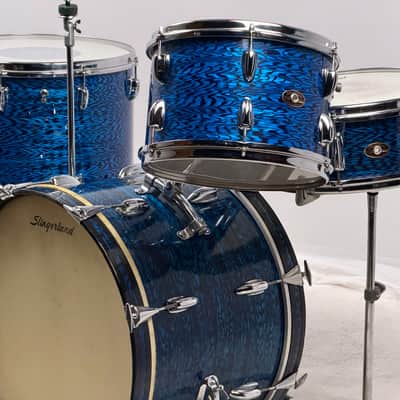 Immagine Slingerland VIDEO 20/12/16/5x14" 60's Drum Set - Blue Agate - 1