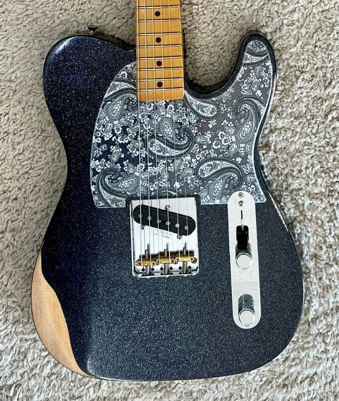 Mint Fender Brad Paisley Esquire® Electric Guitar, Maple Fingerboard, Black Sparkle