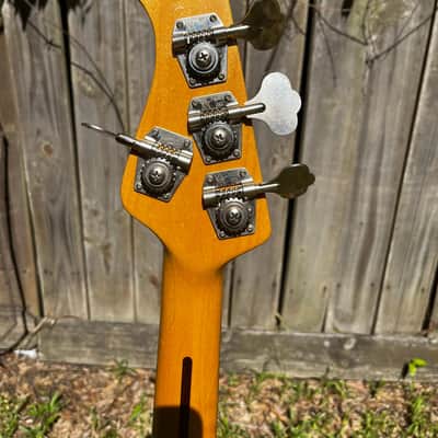 Vintage 1985 Ernie Ball Music Man Sabre Bass  Pre-EB Serial# Red 3EQ Preamp Nice Finish Checking image 8