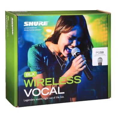 Shure BLX24/PG58 Wireless Handheld Mic System (Freq: H10) image 1