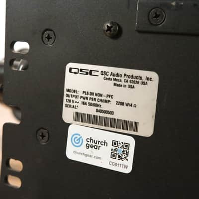 QSC PowerLight 6.0 II 2-channel Power Amplifier CG011TW image 11