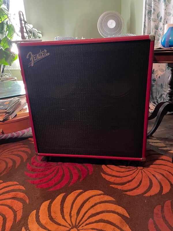 Fender Tone-Master 412 Enclosure 4x12" Guitar Speaker Cabinet RED -Custom Shop image 1