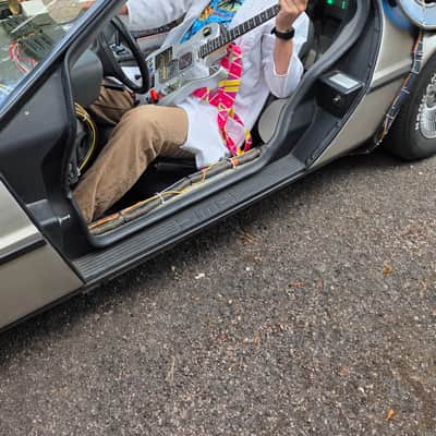 Scarab Guitars DeLorean Time Machine Guitar - Serial #001 - Playable Work of Art Guitars image 17