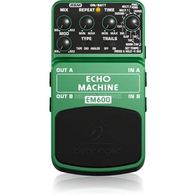 BEHRINGER ECHO MCHINE EM600 エコーマシン ECHO MACHINE EM600 Ultimate Echo Modeling Effects Pedal - YouTube