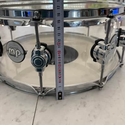 DW Design Series Acrylic 6x14" Snare Drum 2015 - Present - Clear Acrylic image 9