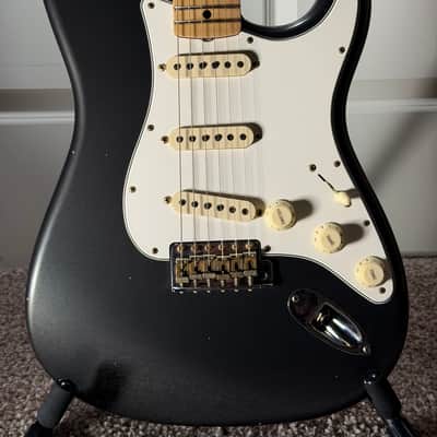 Fender 2024 Limited Bone Tone ‘69 Stratocaster Journeyman Relic - Aged Charcoal Frost Metallic image 2