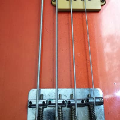 Mako Traditionals Electric Bass Guitar - Made in Japan 80's - Orange w/ Case image 4
